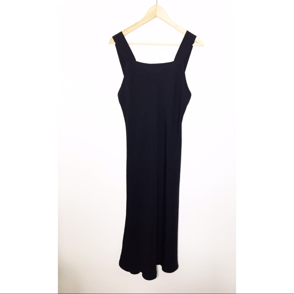 Vintage Josie by Natori black midi dress